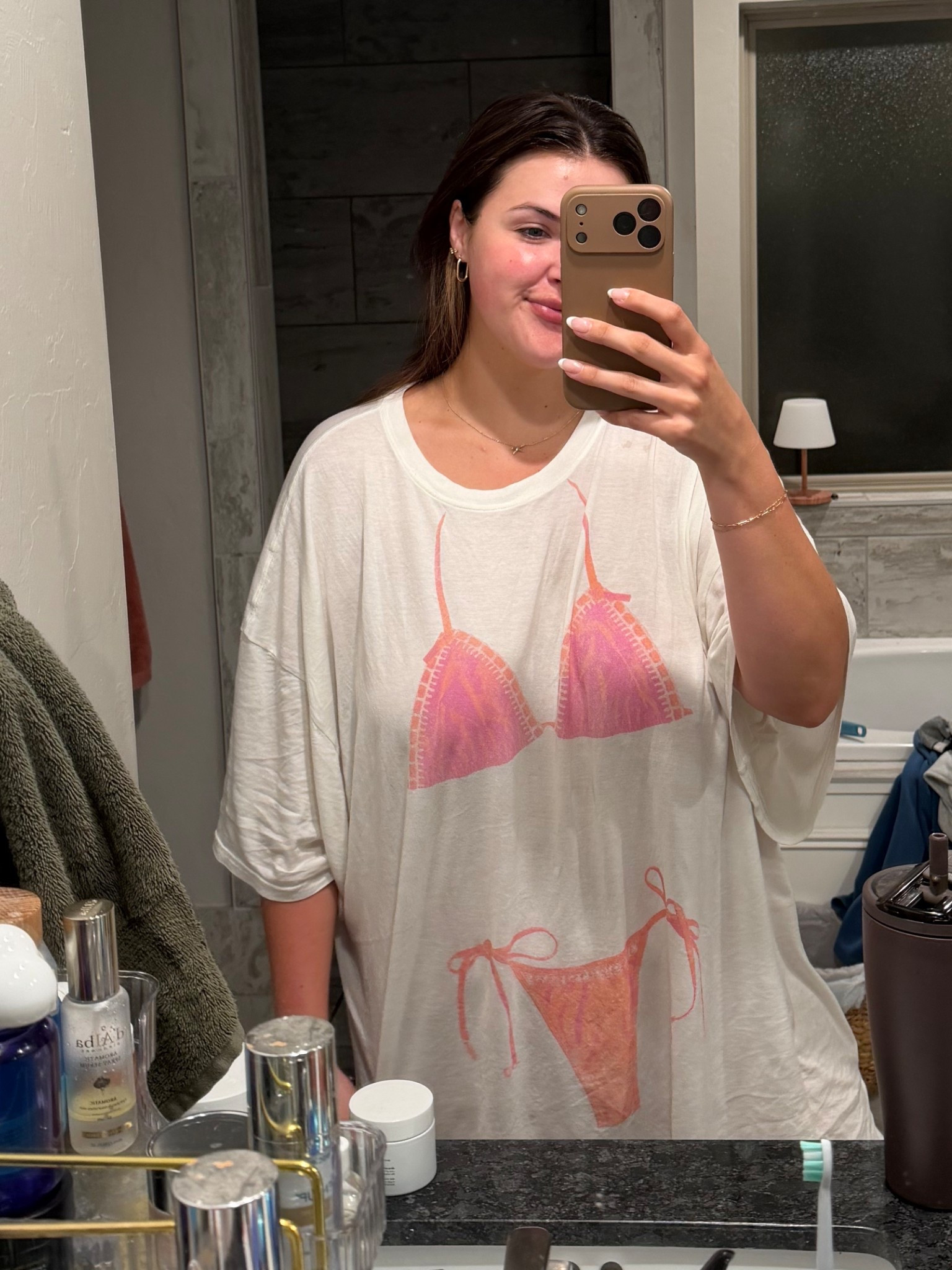 Ignore the mess but my fav sleepy shirt rn 