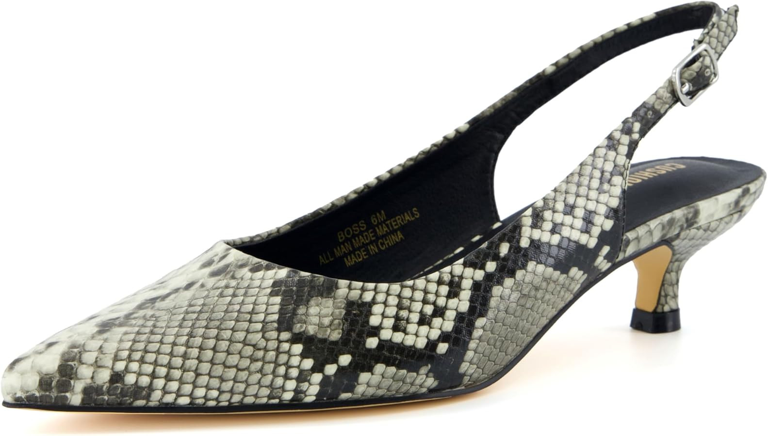 CUSHIONAIRE Women's Boss Kitten heel sling back dress shoe +Memory Foam, Wide Widths Available | Amazon (CA)