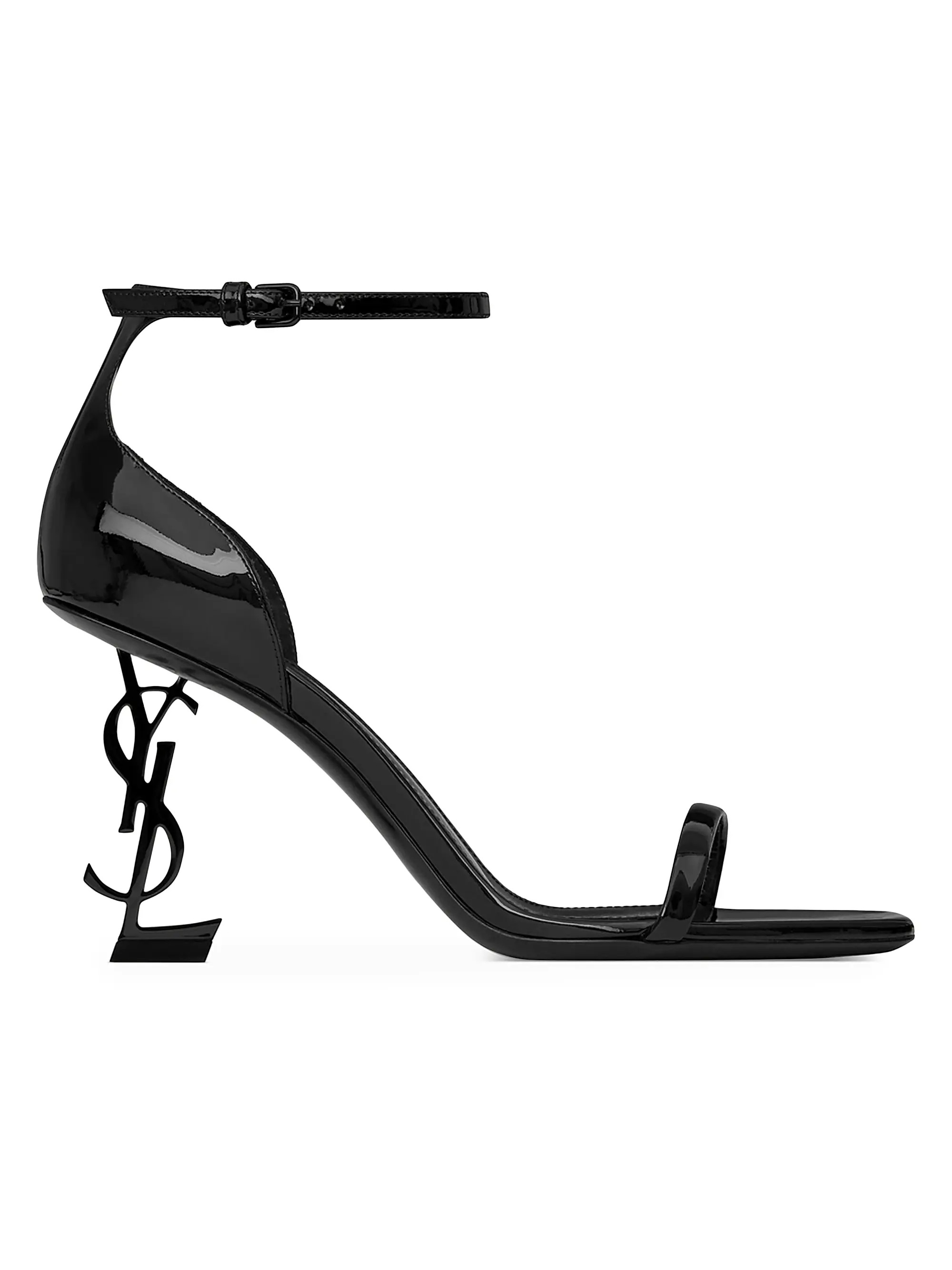 Saint Laurent Opyum Sandals in Patent Leather | Saks Fifth Avenue | Saks Fifth Avenue