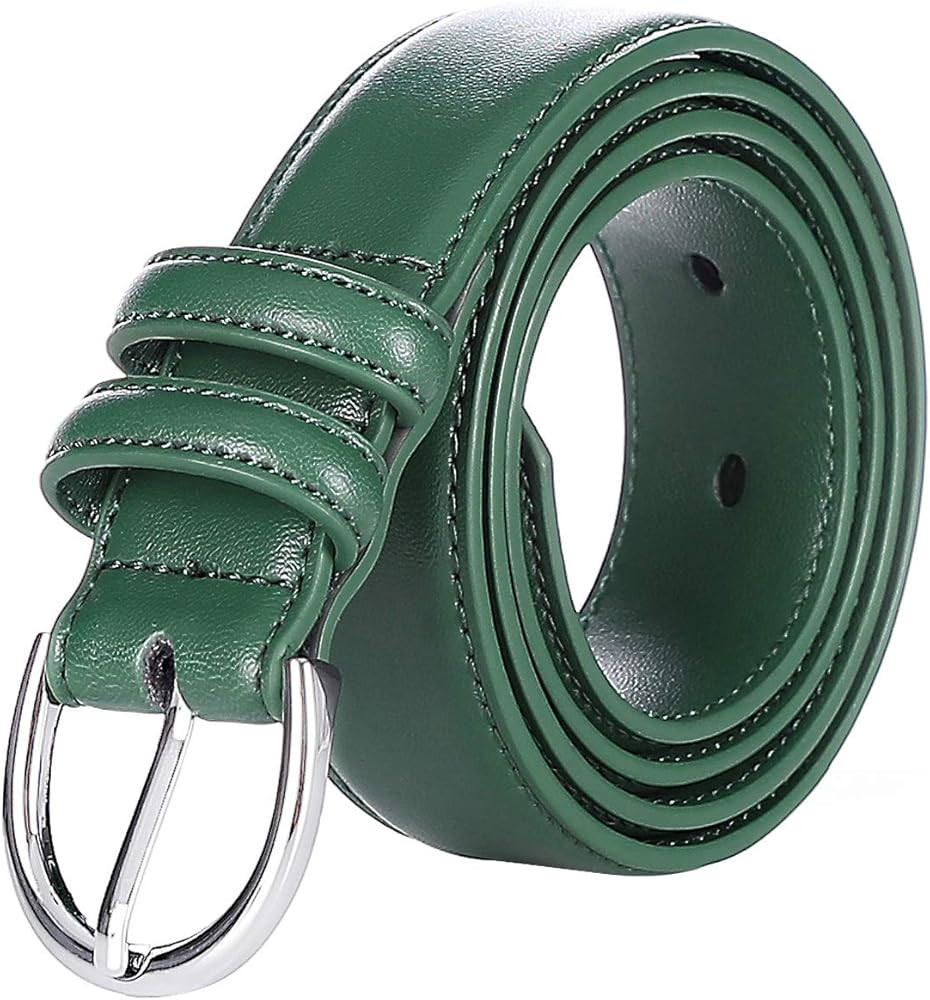 Falari Women Genuine Leather Belt Fashion Dress Belt With Single Prong Buckle 6028-31 Colors | Amazon (US)