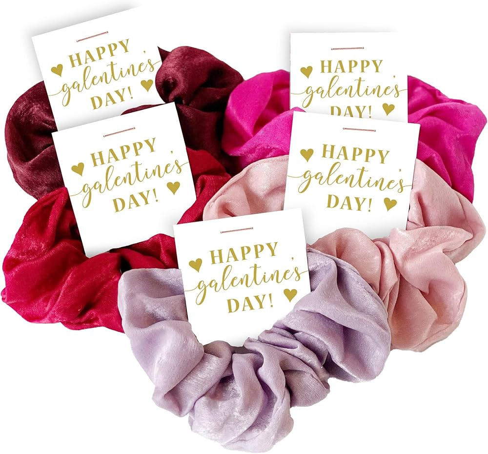 Galentine's Day Hair Scrunchies Party Favors, Unique Galentine Gift for Friends Girls Women, Supp... | Amazon (CA)