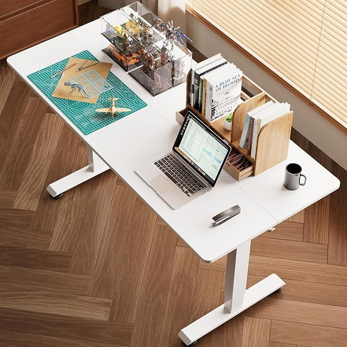 Veken 55 Inch Large Electric Standing Desk,Sit to Stand Up, Heights Adjustable, Work Home Office ... | Amazon (US)