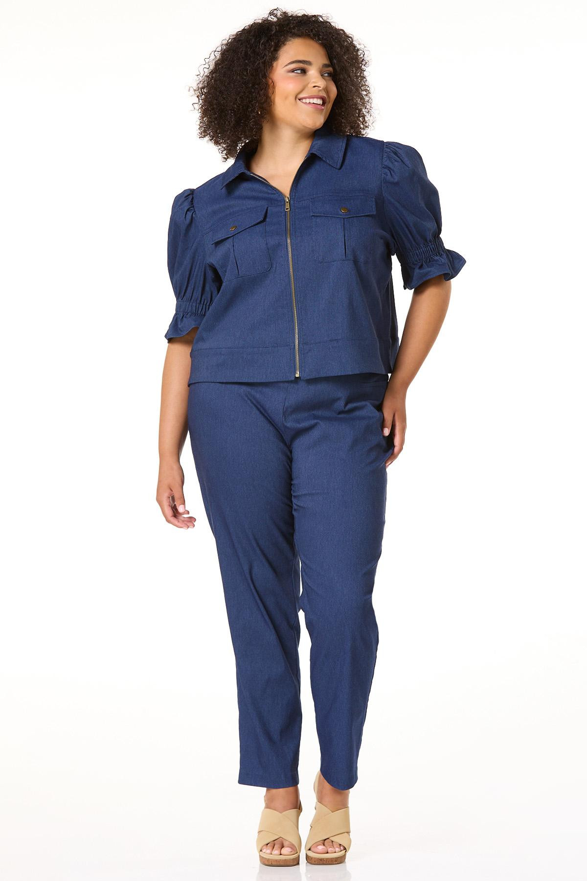 Plus Size Dressy Denim Pants | Cato Fashions