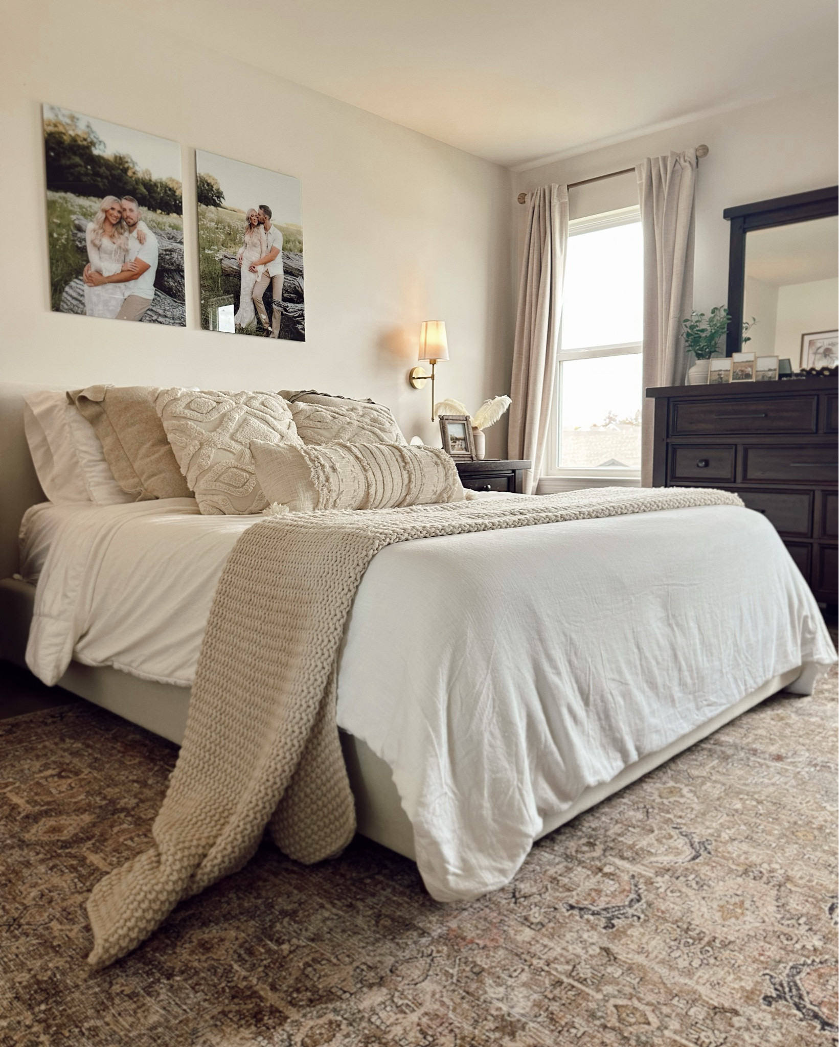 Master bed room refresh | linking our master bed room decor | I LOVE this rug sm 🤎

#LTKFamily #LTKHome #LTKU