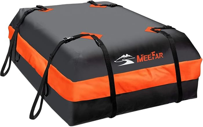 MeeFar Car Roof Bag XBEEK Rooftop top Cargo Carrier Bag Waterproof 15 Cubic feet for All Cars wit... | Amazon (US)