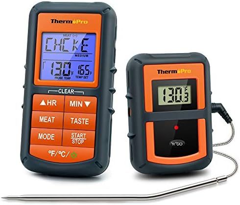 ThermoPro TP-07 Wireless BBQ Meat Thermometer for Grilling Smoker Oven Kitchen Turkey Remote Digi... | Amazon (US)