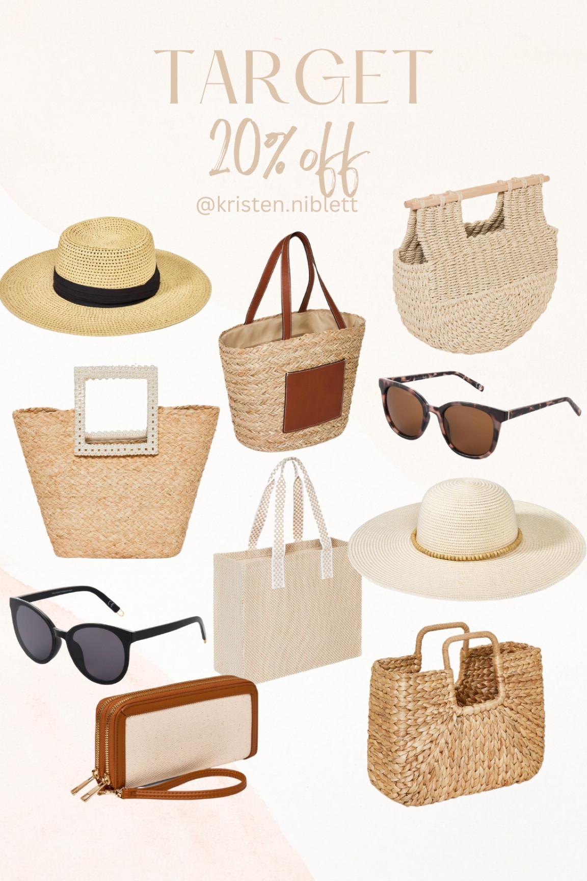 Target 20% handbags, sunglasses and hats! //

Summer bag. Spring bag. Vacation bag. Beach hat. Sunglasses. Tote bag. Everyday bag. Beach bag. Beach tote. Pool bag. Pool tote. Vacation bag. Vacation handbag  

#LTKitbag #LTKSeasonal #LTKsalealert