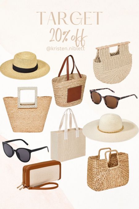 Target 20% handbags, sunglasses and hats! //

Summer bag. Spring bag. Vacation bag. Beach hat. Sunglasses. Tote bag. Everyday bag. Beach bag. Beach tote. Pool bag. Pool tote. Vacation bag. Vacation handbag  

#LTKitbag #LTKSeasonal #LTKsalealert