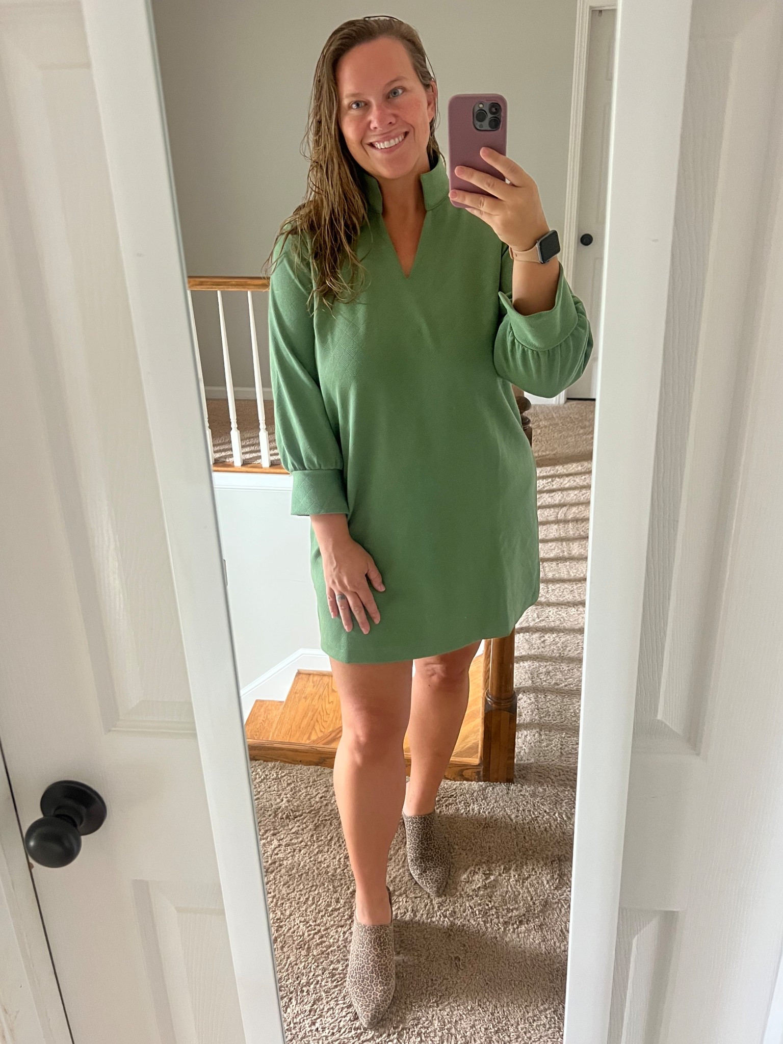 Such a cute fall transition dress & a very flattering fit! I’m in a L.

#LTKMidsize #LTKSeasonal #LTKFindsUnder50