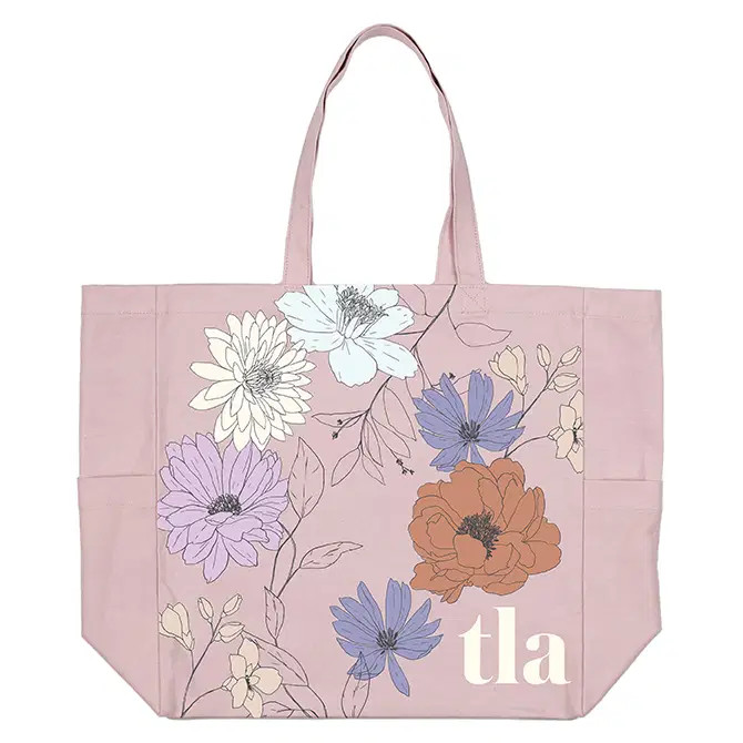 In Bloom Canvas Pocket Tote Bag | Erin Condren | Erin Condren