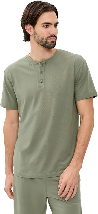 Lunya Men's Slumberknit Henley Tee | Amazon (US)