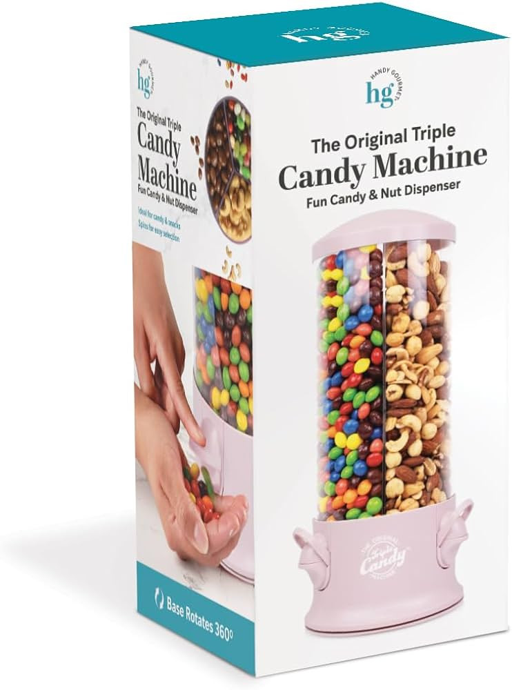 The Original Triple Candy Machine, Fun Candy and Nut Dispenser Pink | Amazon (US)