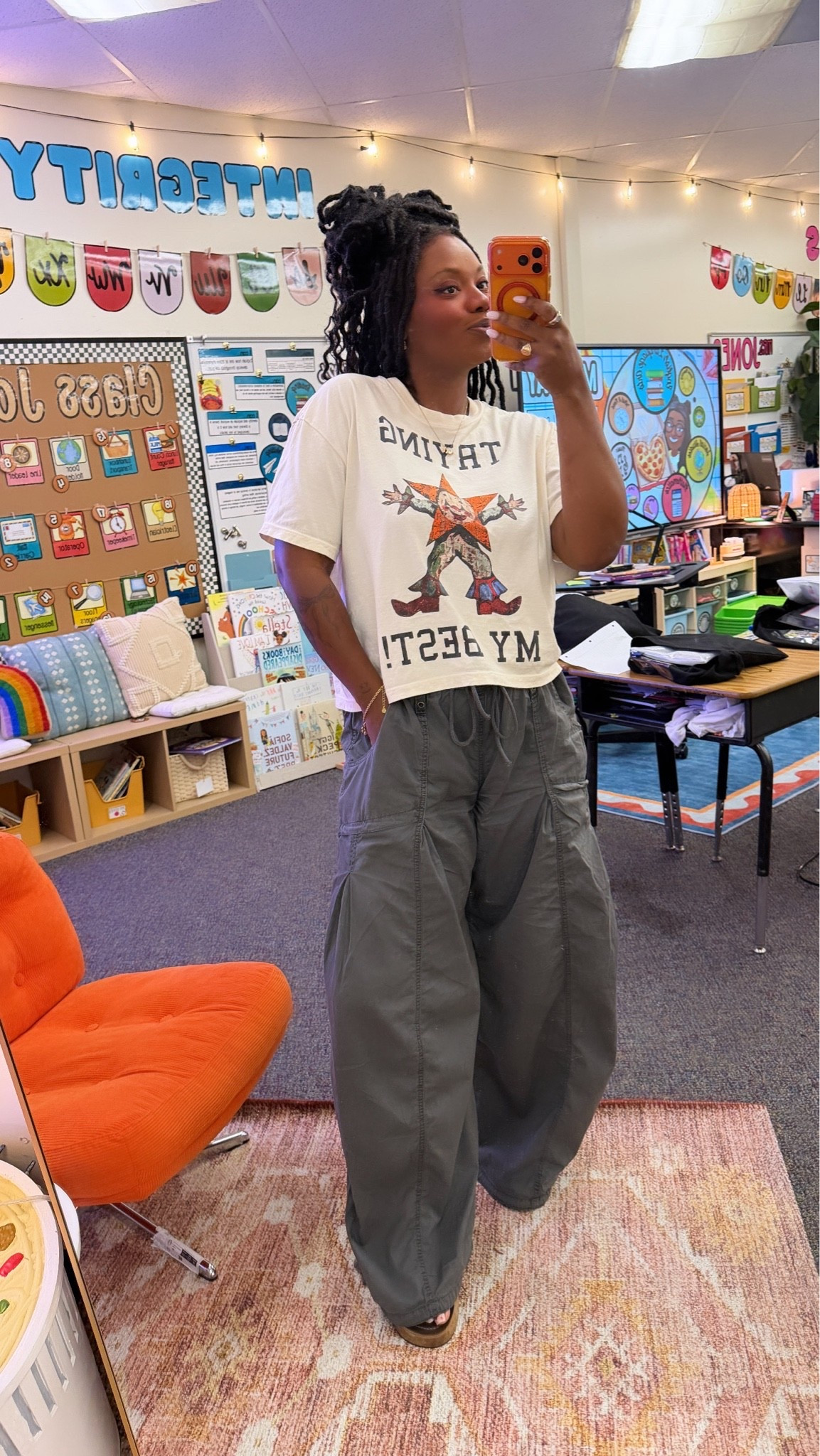 Monday! 
Top: Dressed in Lala - Trying My Best Boxy Tee - Small
Pants: Medium

#LTKdayinmylife #LTKgrwm #LTKootd
