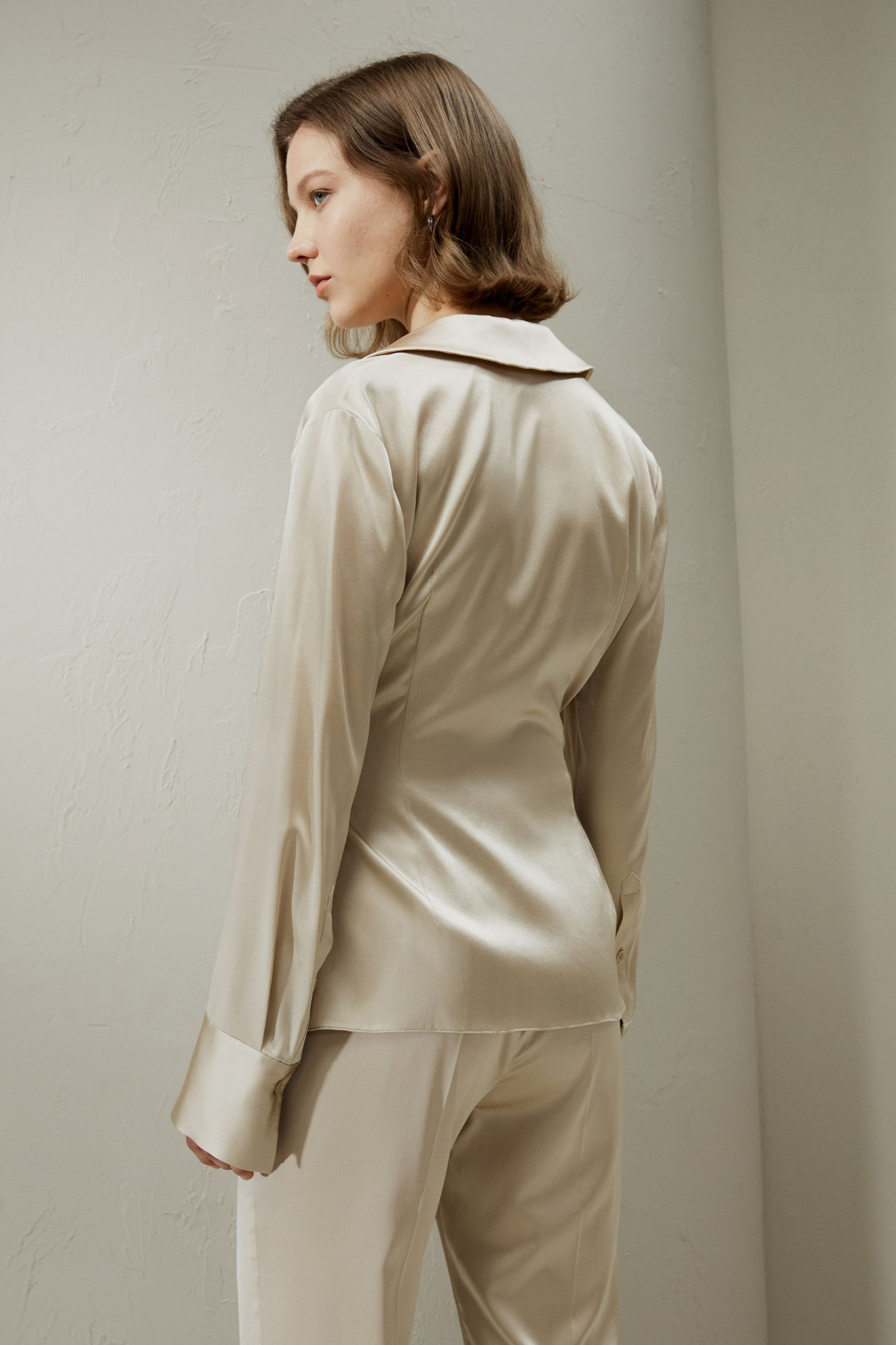 Silk Wrap Tie Waist Blazer | LILYSILK