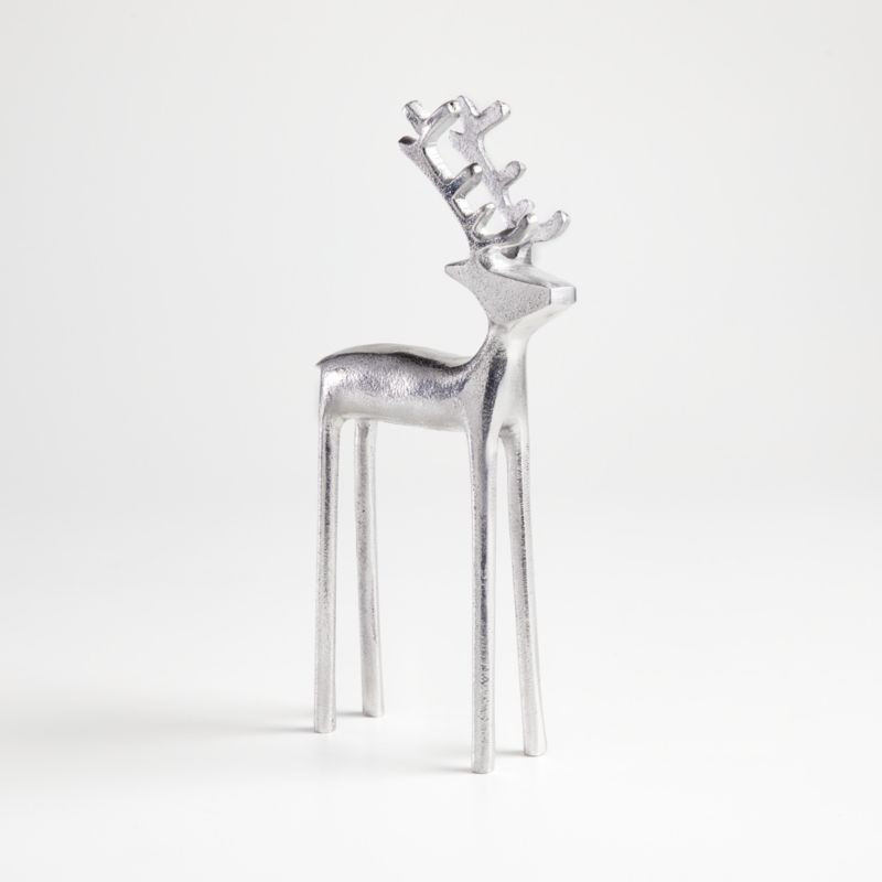 10.25" Silver Reindeer + Reviews | Crate and Barrel | Crate & Barrel