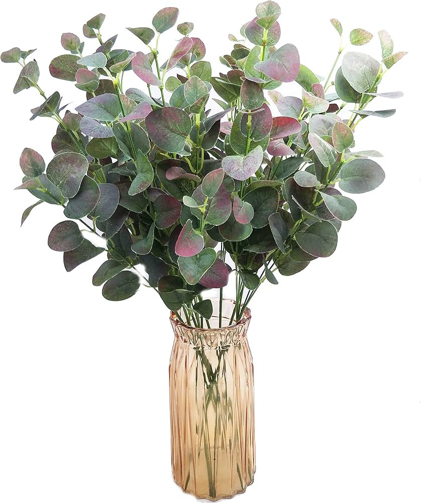 JD ARTIFICIAL PLANTS Eucalyptus Branch 8pcs 27 Inch Artificial Eucalyptus for Home Décor Wreath ... | Amazon (US)
