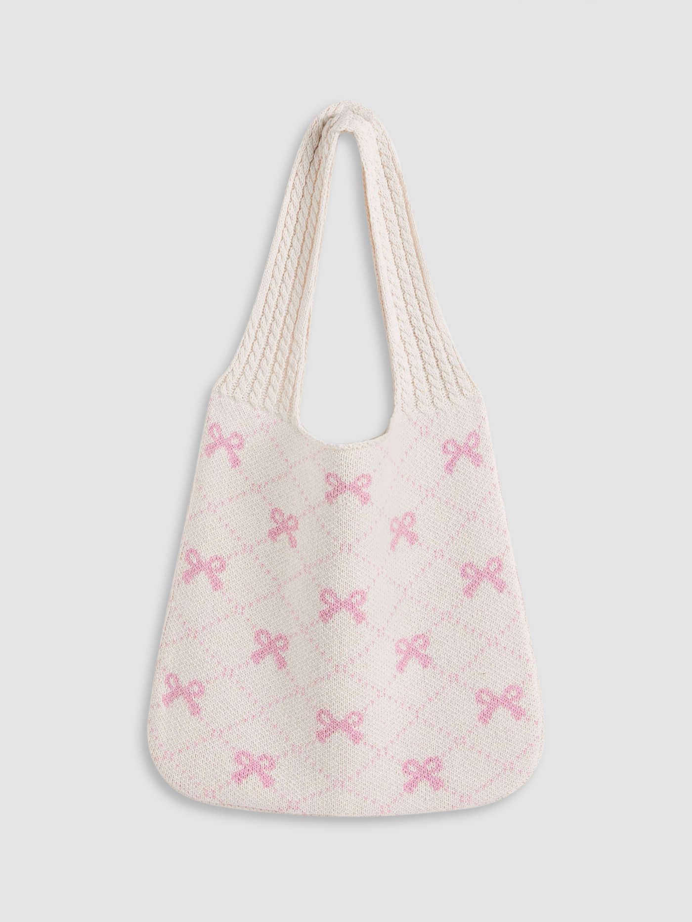 BOWKNOT KNIT TOTE BAG | Cider