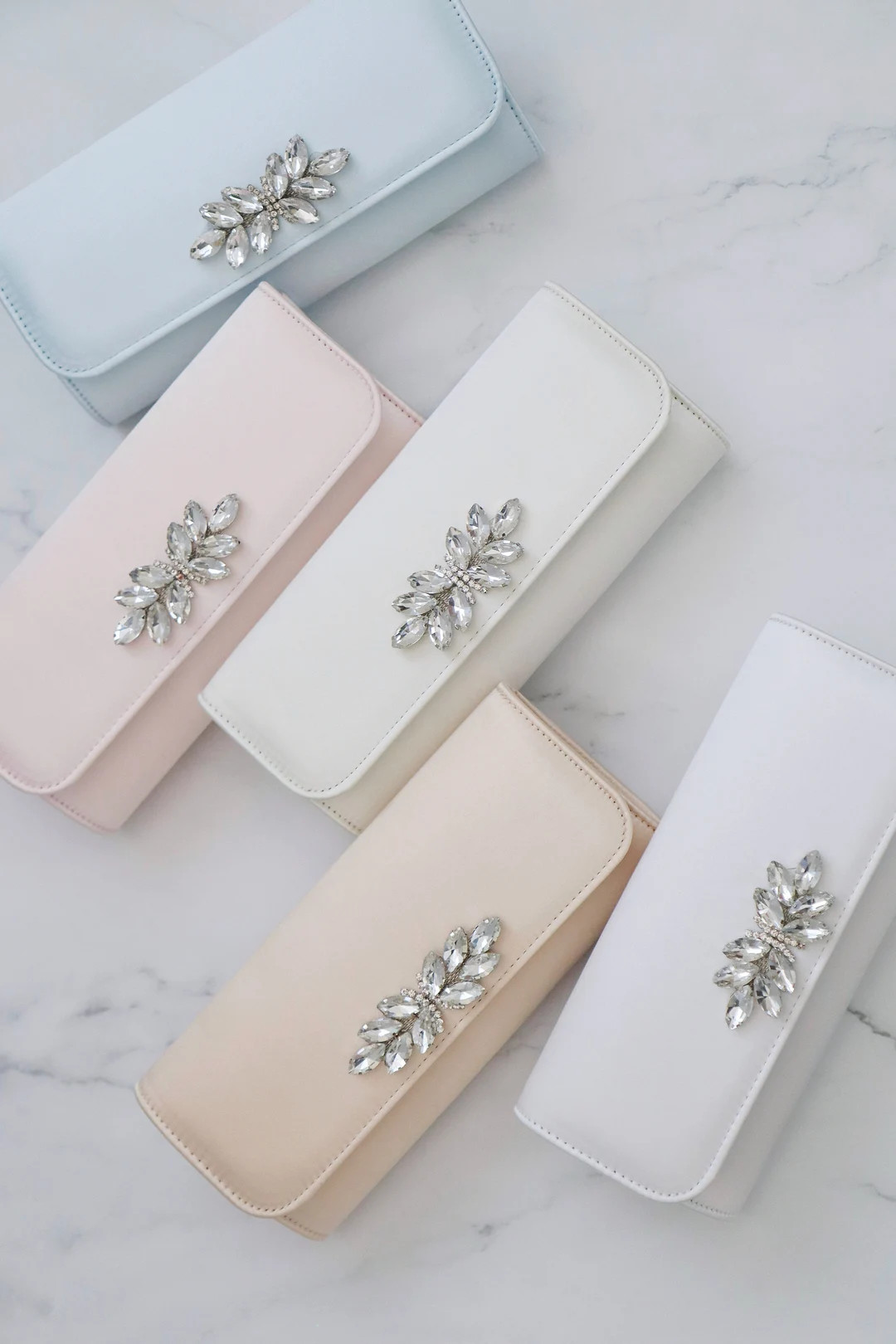 Satin Clutch With Butterfly Brooch, Bridal Clutch, Bridesmaids Clutch, Wedding Accessories, Weddi... | Etsy (US)