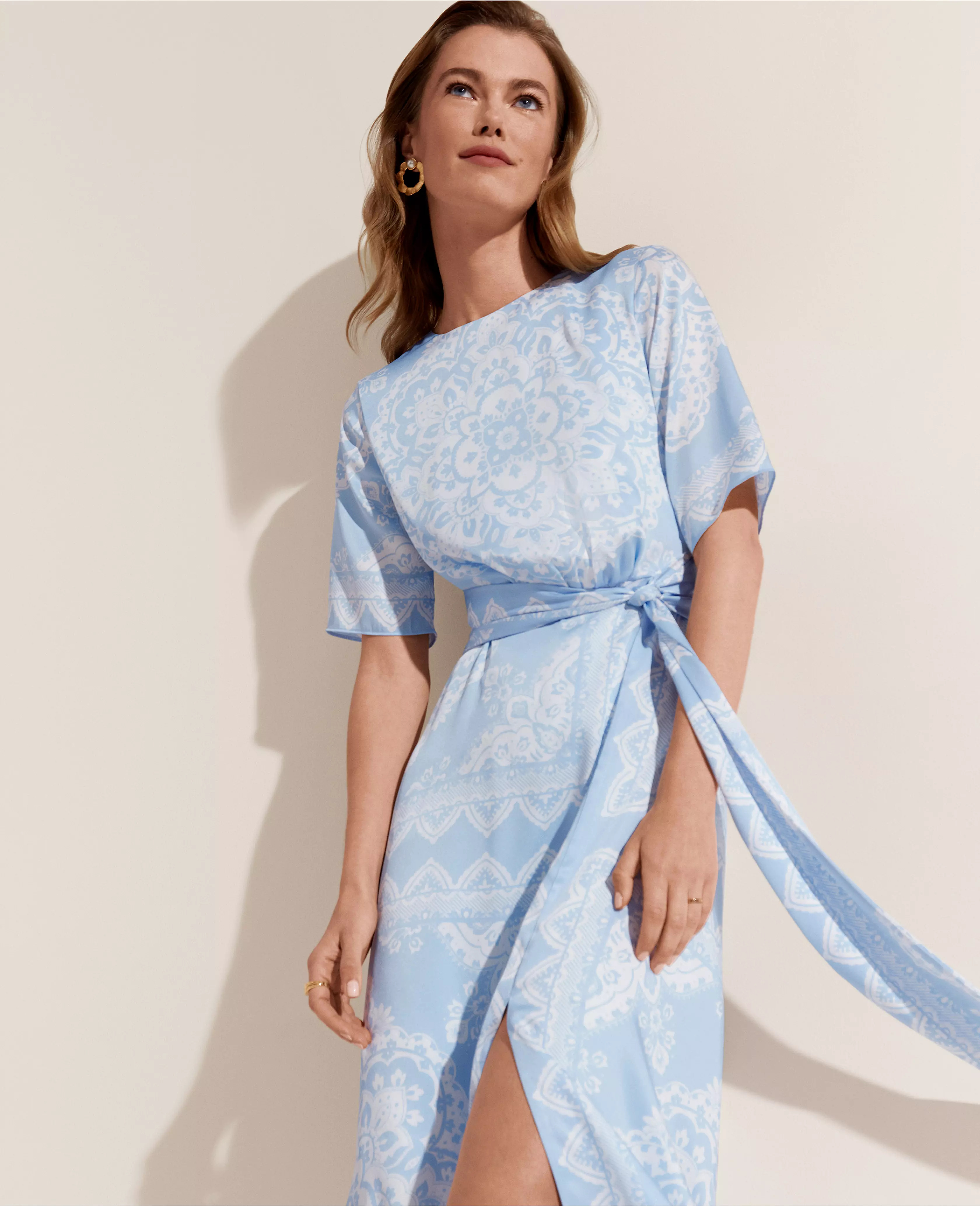 Tile Flare Midi Dress | Ann Taylor (US)