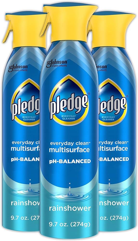Pledge Everyday Clean Multi Surface Cleaner Spray, pH Balanced to Clean 101 Surfaces, Rainshower ... | Amazon (US)