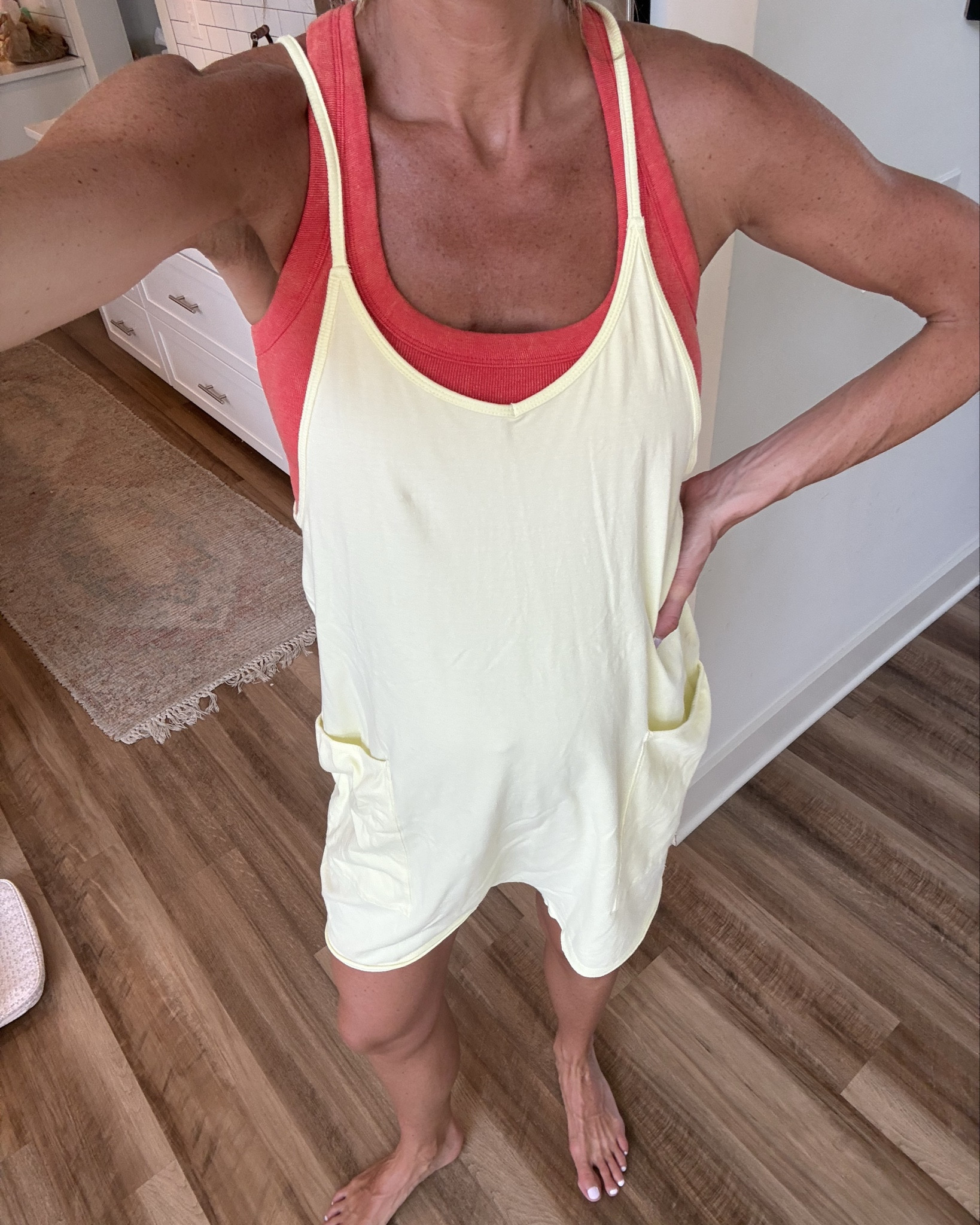 Summer pregnant mom uniform
Size medium for bump and height 



Fp movement, bump friendly, pregnancy friendly, 

#LTKBump #LTKmomlife #LTKootd