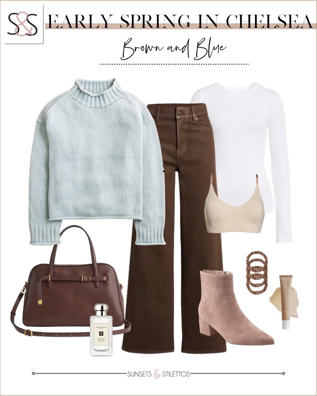 This early spring Chelsea look is perfect for those in-between weather days when it’s still cool in the morning but warmer by afternoon. The lightweight sweater layered over a fitted tee with brown trousers keeps it polished, comfortable, and easy to wear all day.

early spring outfit ideas women, spring layering outfits women, casual chic spring looks nyc, spring neutral outfit ideas women, brown and blue outfit combinations women, spring capsule wardrobe essentials, everyday spring outfits women



#LTKWorkwear #LTKSeasonal #LTKOver40