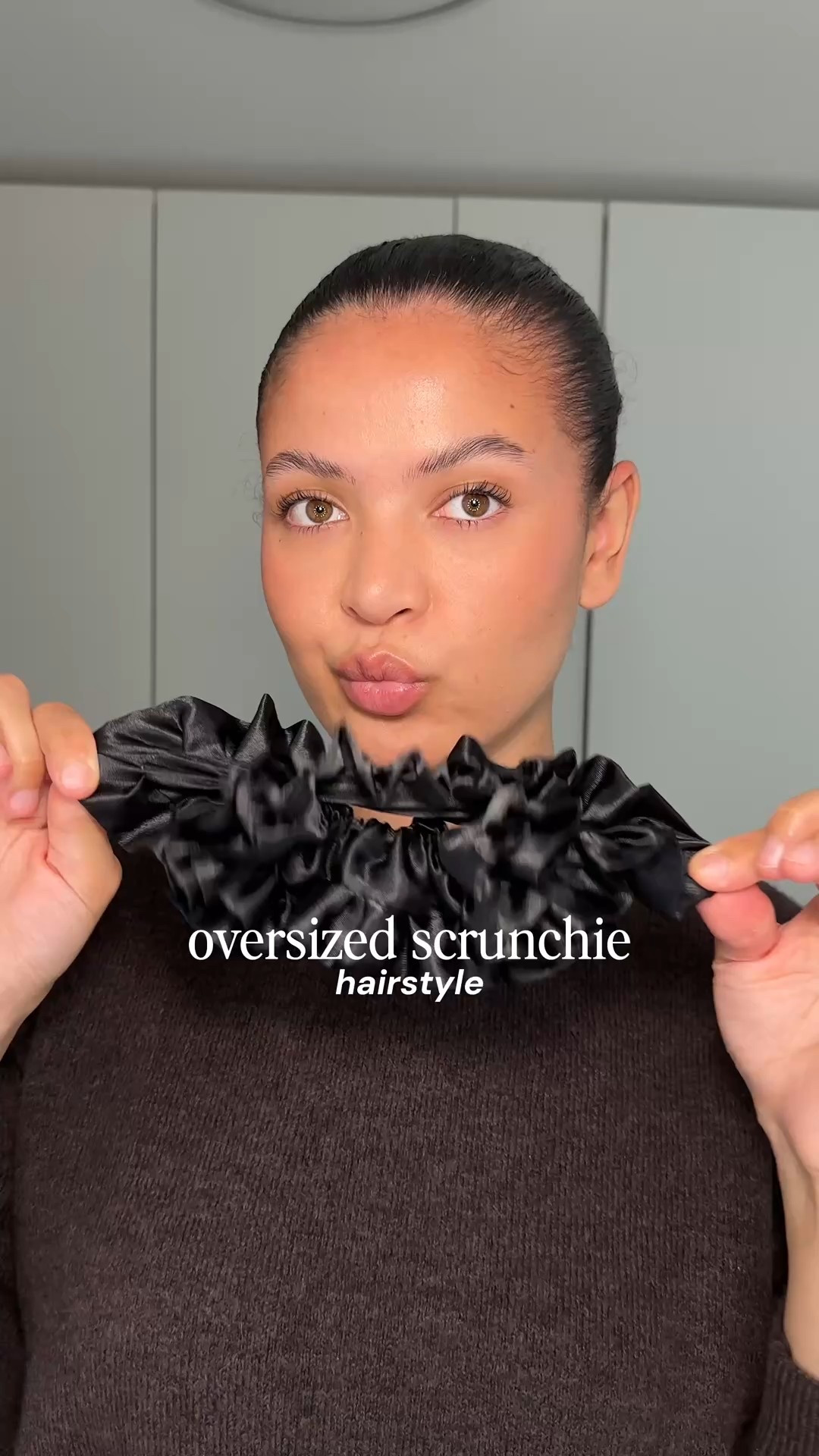oversized scrunchies make a simple slickback look so chic 🤍

#LTKBeauty #LTKStyleTip