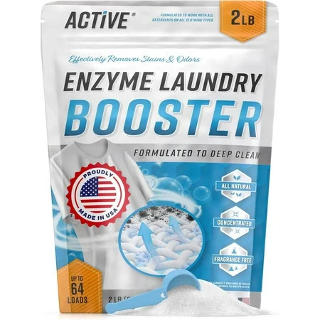 Active Unscented Enzyme Laundry Booster and Odor Removing Detergent, 2 lbs, 64 Loads | Walmart (US)