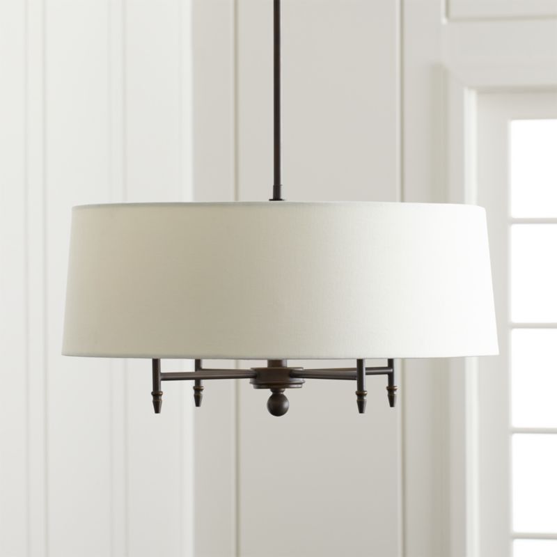 Arlington Bronze Chandelier + Reviews | Crate and Barrel | Crate & Barrel