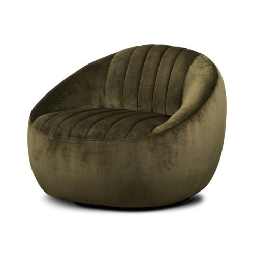 Four Hands Audie Swivel Chair Surrey Olive | Gracious Style
