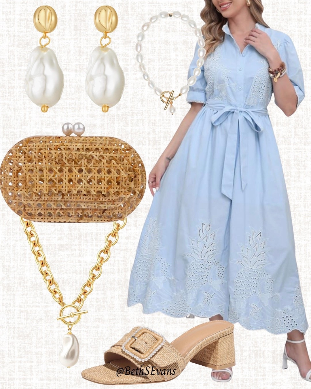 Lovely outfit for Easter Sunday, Mother’s Day, weddings or showers, or anywhere you want to feel special! The dress comes in more colors in case blue isn’t your favorite!

#LTKWorkwear #LTKSeasonal #LTKWedding