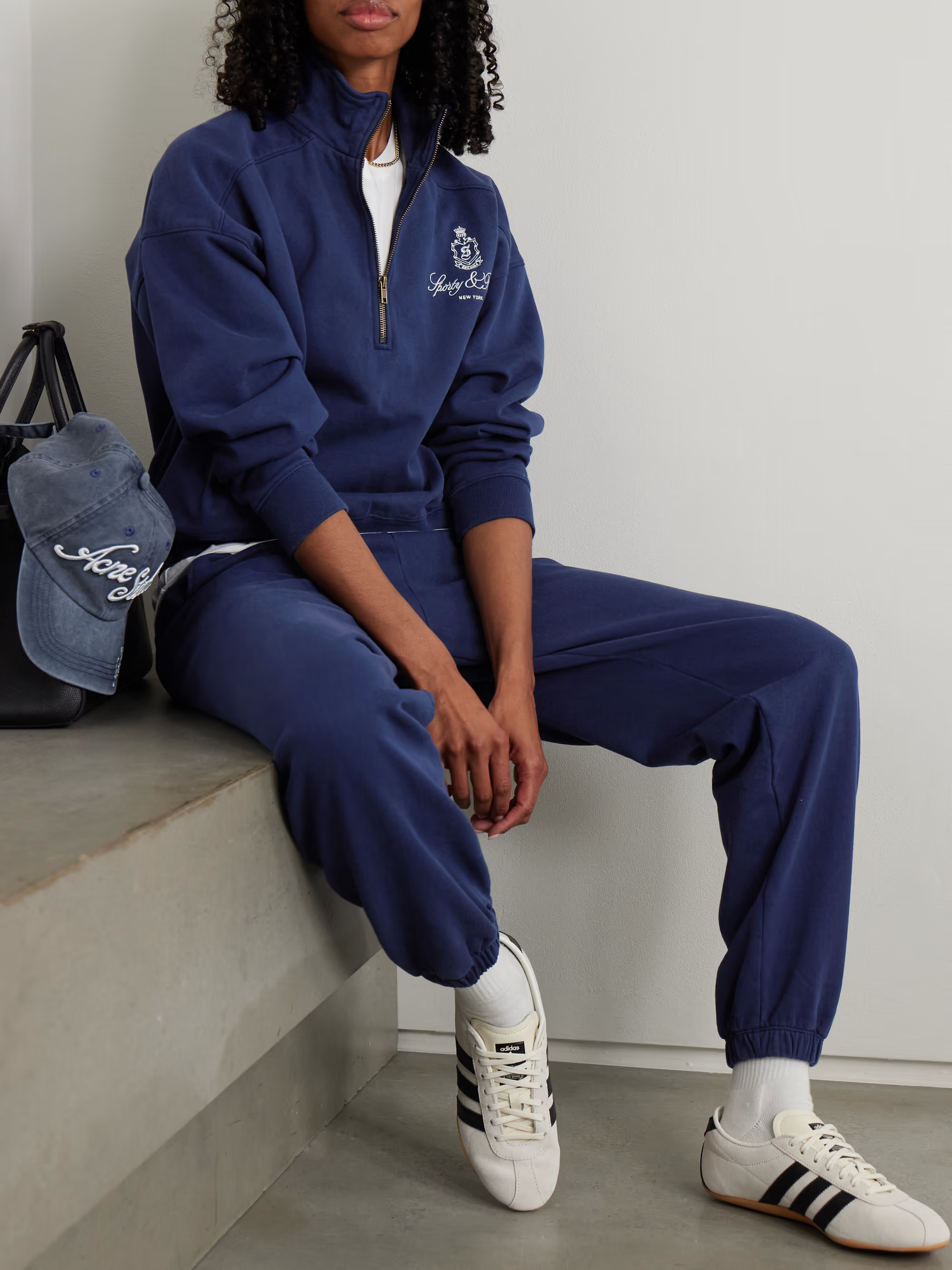 Vendome embroidered cotton-jersey sweatshirt | NET-A-PORTER (US)