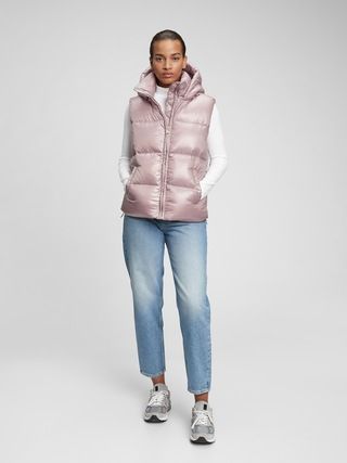 100% Recycled Polyester Relaxed Heavyweight Puffer Vest | Gap (US)