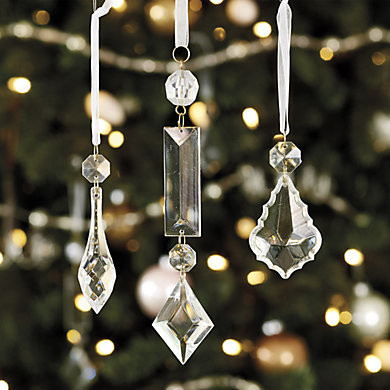 Chandelier Pendant Ornaments - Set of 12 | Ballard Designs | Ballard Designs, Inc.