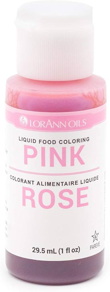 LorAnn Pink Liquid Food Color, 1 ounce bottle | Amazon (US)
