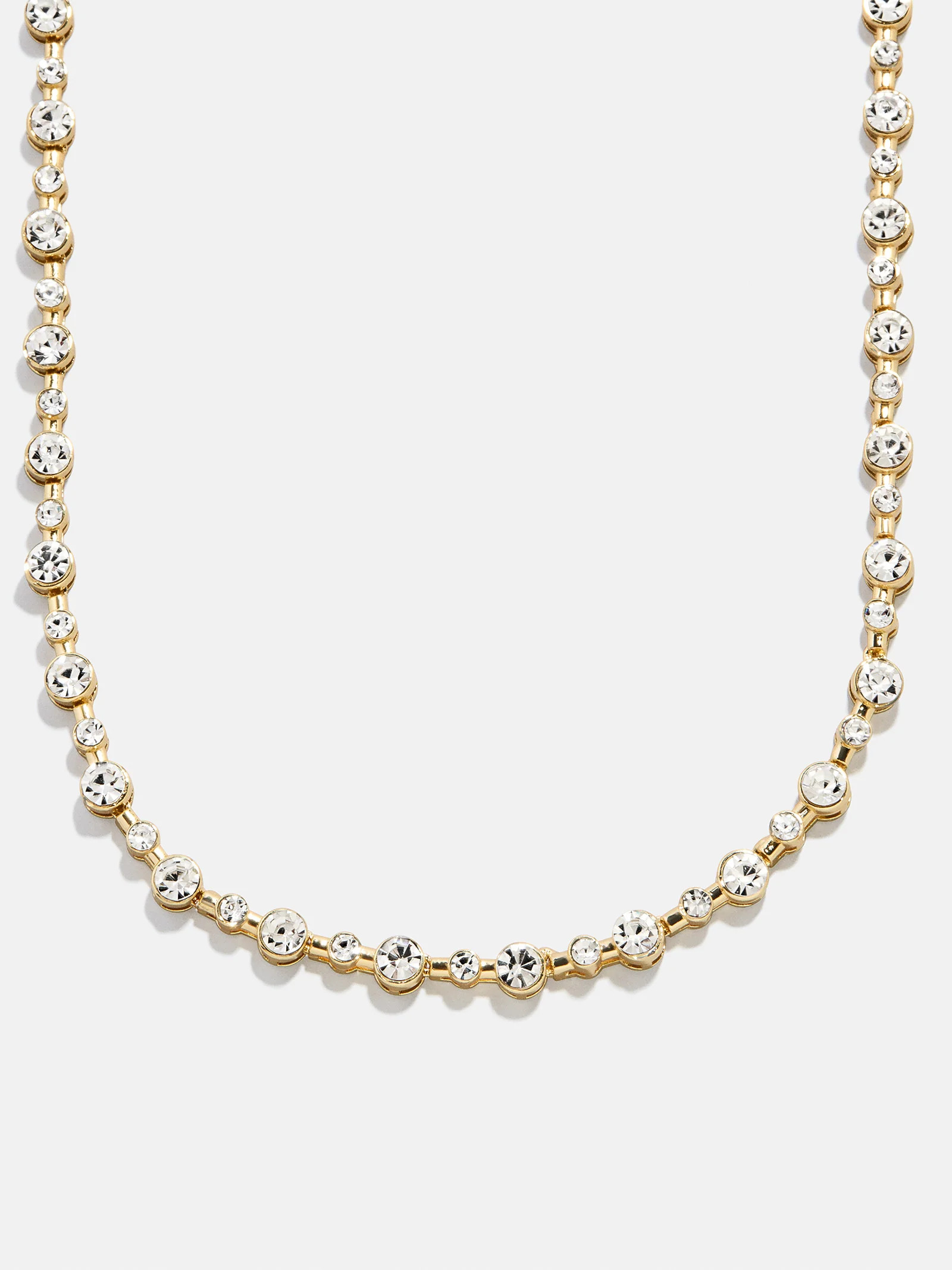 Jolie Tennis Necklace - Gold/Pavé | BaubleBar