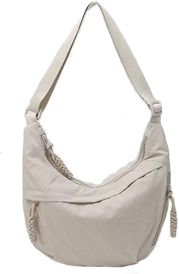 Hobo Bag for Women Men Crescent Shoulder Bag Retro Nylon Canvas Crossbody Bag Slouchy Corduroy Du... | Amazon (US)