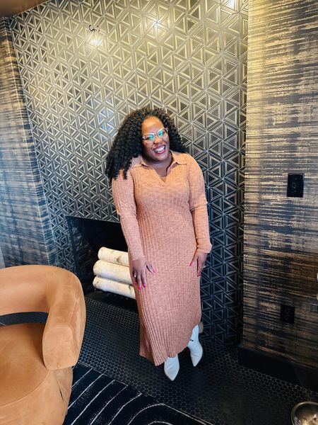 The perfect dress does exist.  This ribbed polo sweater dress is great for so many reasons.

I’m wearing a large petite.

#LTKstyletip #LTKsalealert #LTKmidsize