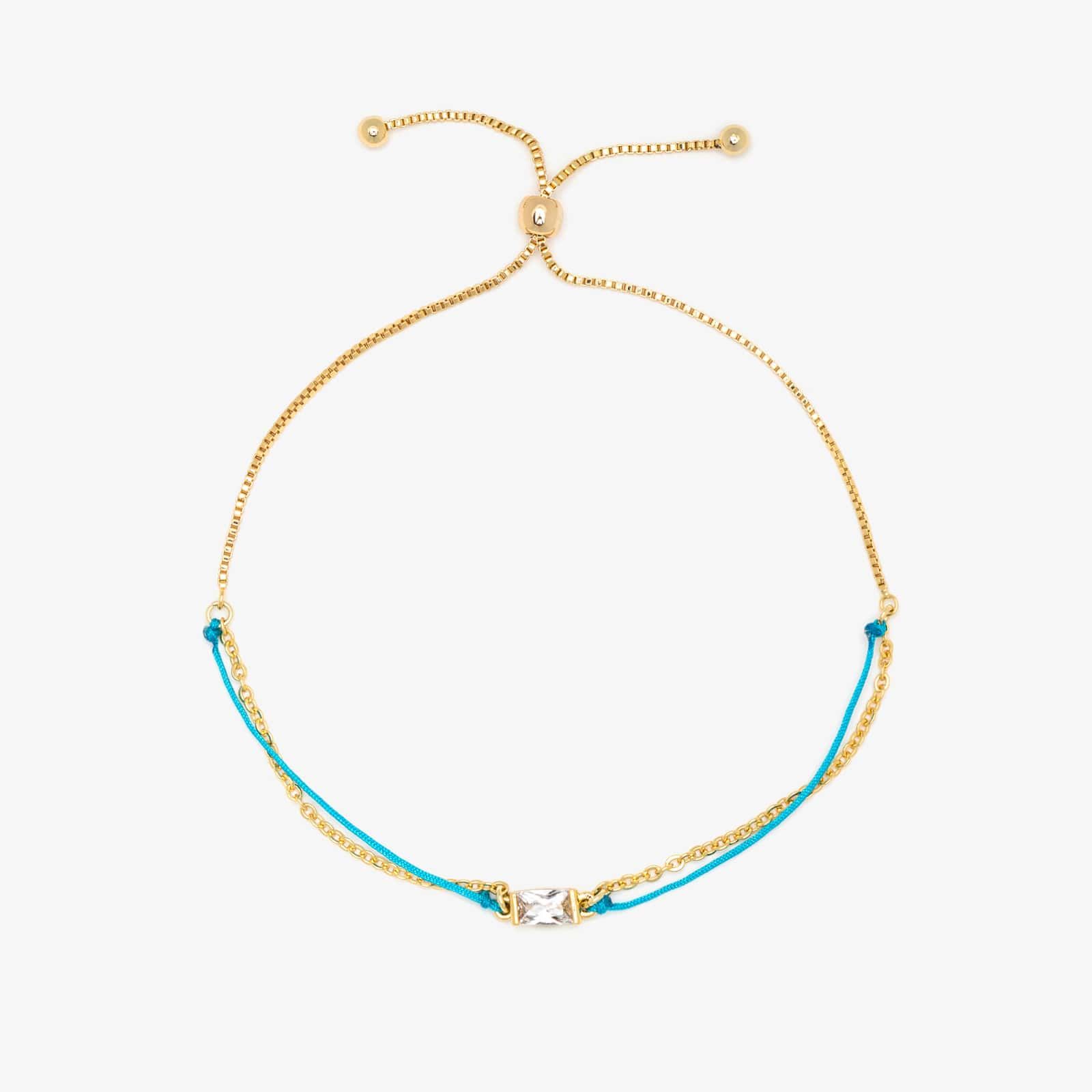 Dainty String & Chain Slider Bracelet | Pura Vida Bracelets