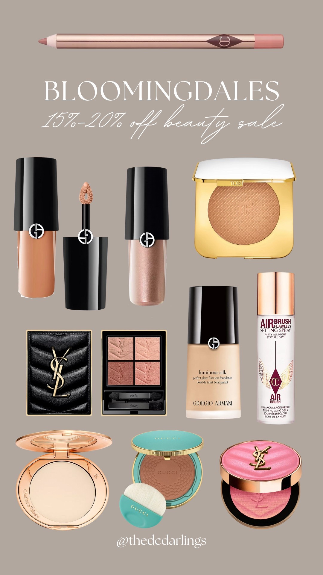 Bloomingdales Memorial Day Weekend beauty sale: 15-20% off !! 

#LTKSummerEdit #LTKBeauty #LTKSaleAlert