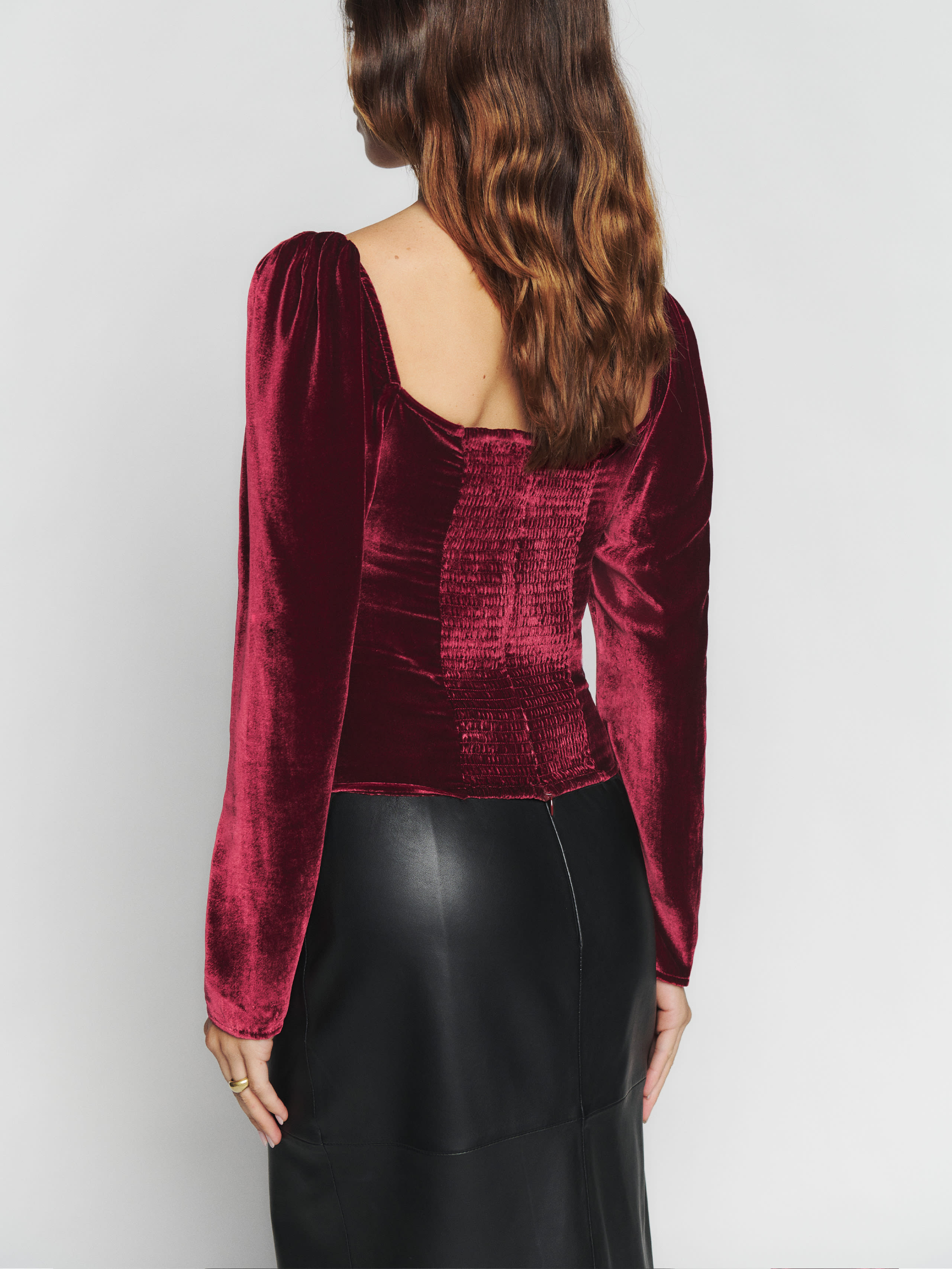 Monroe Velvet Top | Reformation (Global)