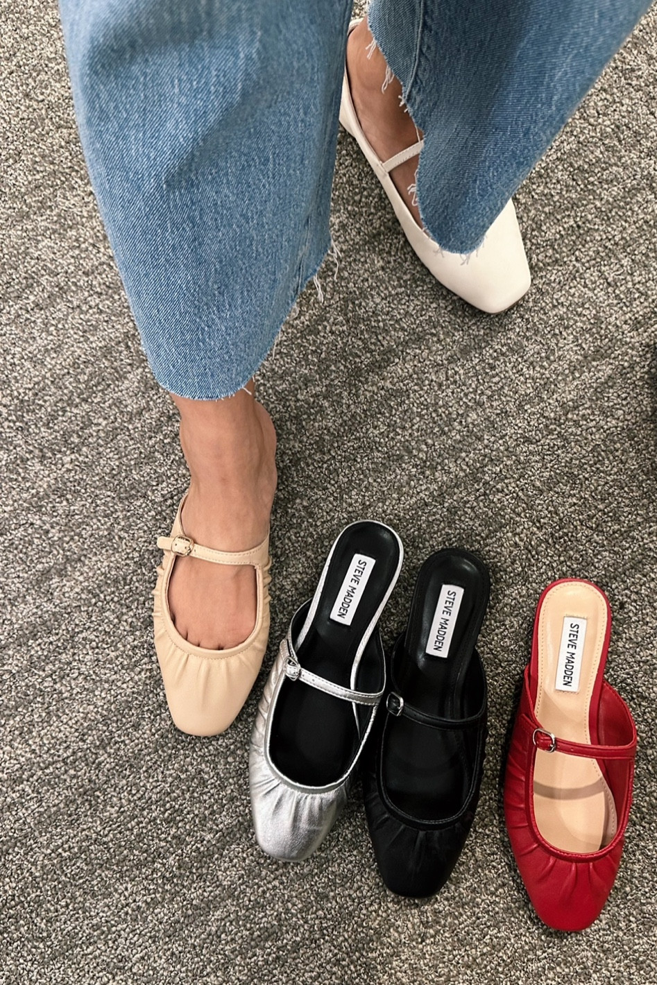 Nordstrom Anniversary sale try ons: Mules that felt very comfortable and actually adjustable in width (almost never see this!) so they don’t slip off the feet. 

Love how bold yet classic the red looks on a customer pic in the reviews!

I’m usually a size 5 to 5.5 in most brands, but the insole length felt a tad bit short for me. I would go with my bigger half size 5.5 in these, possibly even 6. 

• Madewell jeans in Altoona wash size 24 petite. So good!

• paired with my edited pieces reversible belt, sold at editedpieces.com

• Abercrombie tank xxs 

#LTKShoeCrush #LTKxNSale

#LTKsalealert