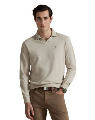 Polo Ralph Lauren Textured Jersey Polo Shirt  | Bloomingdale's All Men | Bloomingdale's (US)