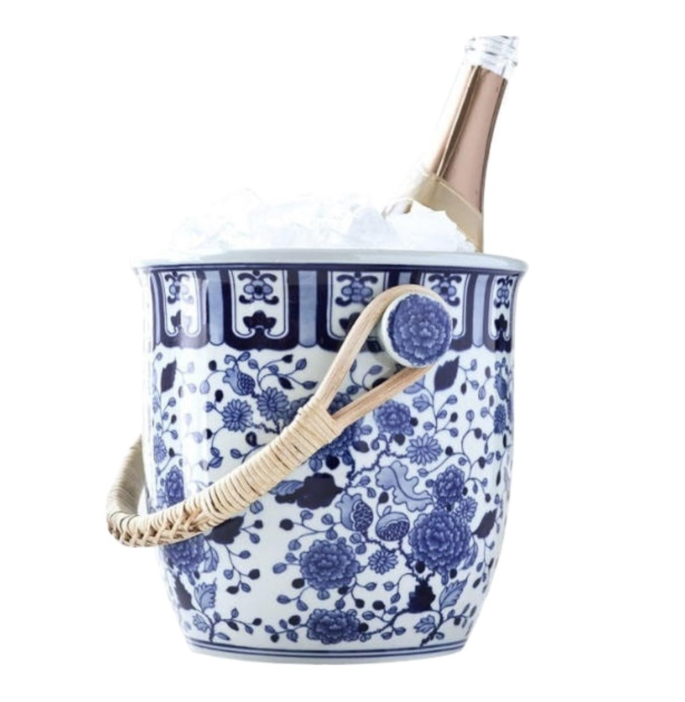 Ice Bucket Ceramic Ice Bucket with Comfortable Carry Handle Large for Parties Home Bar Accessorie... | Amazon (US)