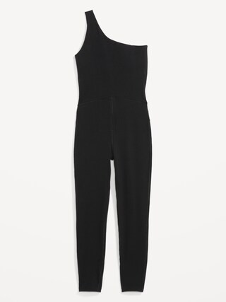 One-Shoulder PowerChill 7/8-Length Bodysuit for Women | Old Navy (US)