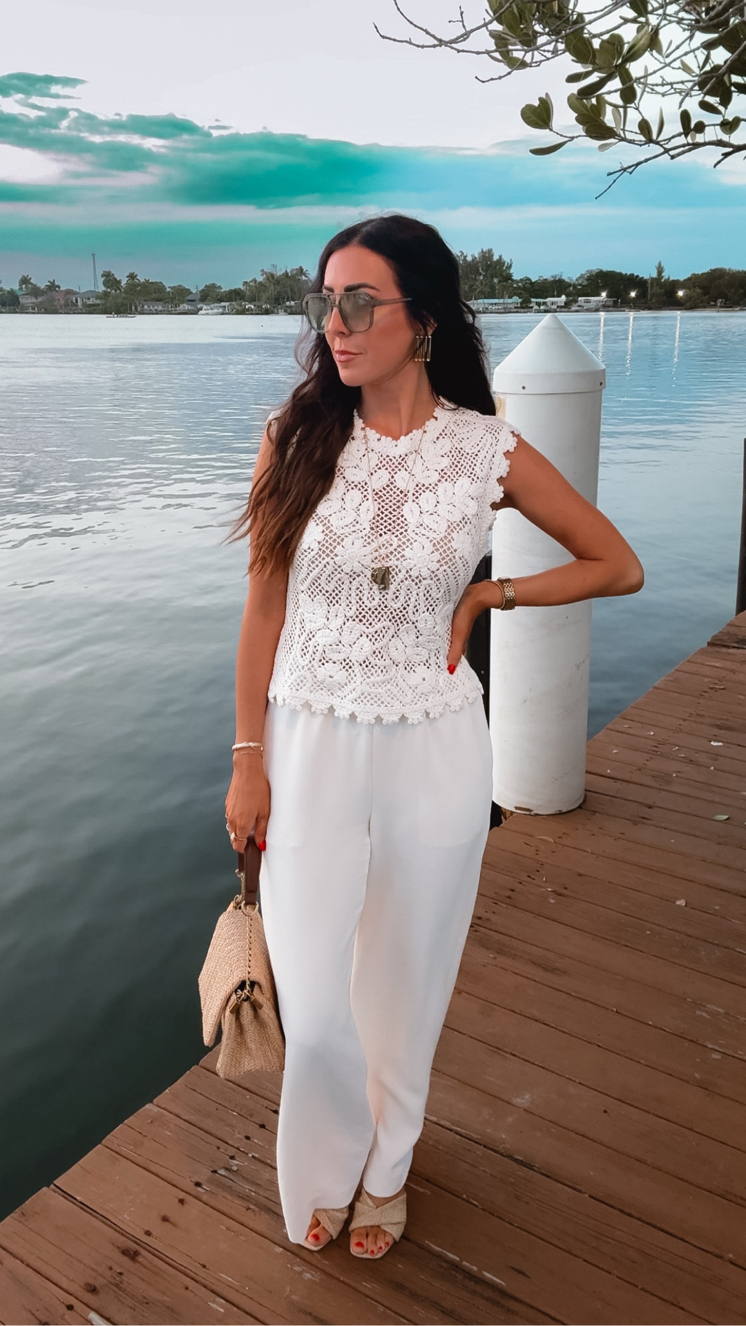 Wearing a size small in this lace Zara top! Loved pairing this with my Aritzia pants that have been best sellers! Perfect vacation look. 

Spring break, spring fashion 

#LTKgrwm #LTKootd #LTKSaleAlert