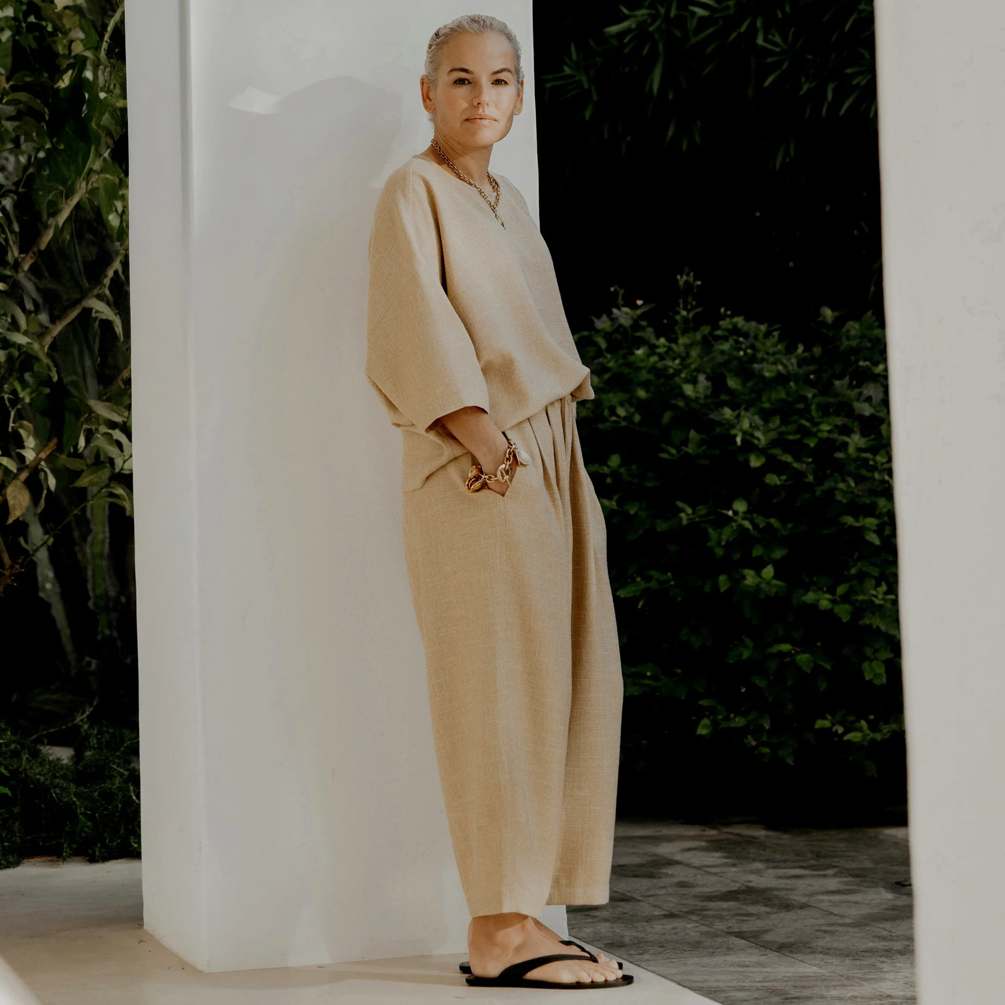 Textured Barrel Trousers | Albaray