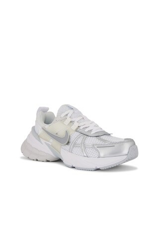 Nike V2k Run Sneakers in White, Metallic Silver, Platinum Tint from Revolve.com | Revolve Clothing (Global)