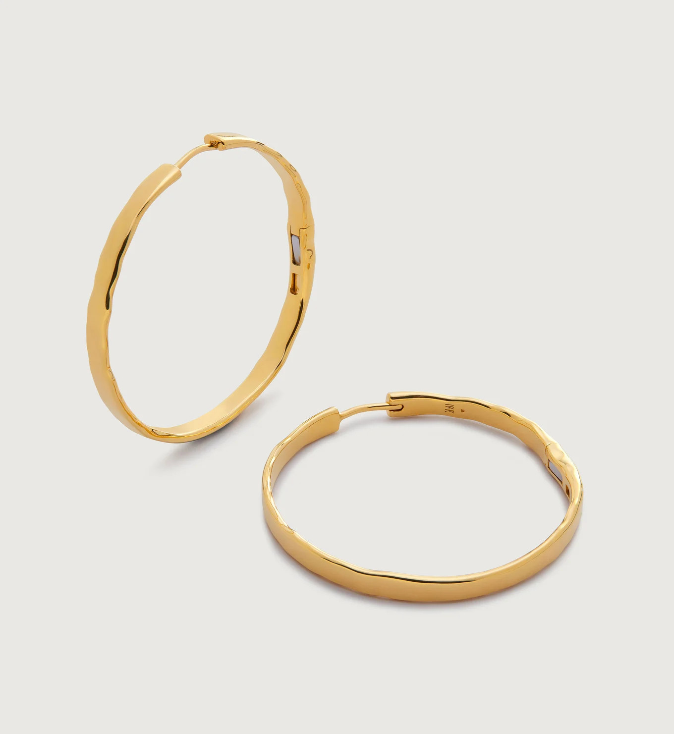 Siren Muse Wave Large Hoop Earrings | Monica Vinader (Global)