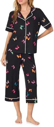 Room Service Womens Matching Pajama & Lounge Set - Cozy Stretch Jersey Button Down Short Sleeve P... | Amazon (US)